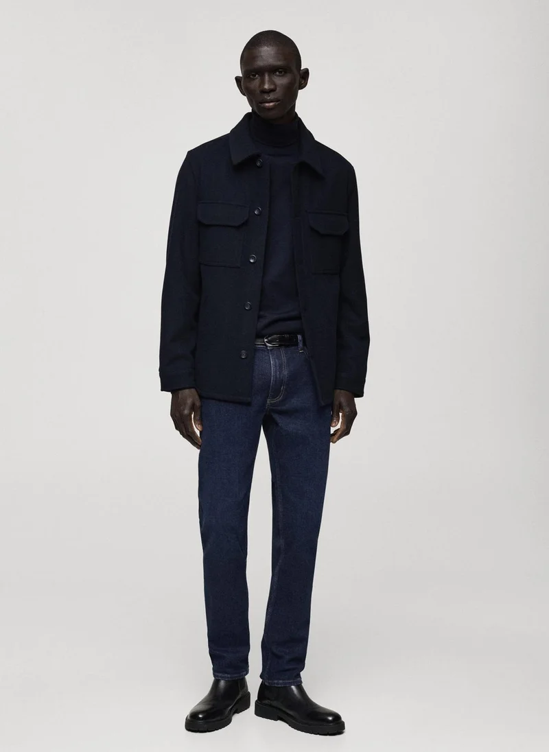 Mango Man rinse slim fit jeans